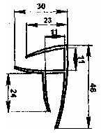 Угловой поликарбонатный профиль для панелей 8-10 мм