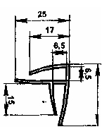 Угловой поликарбонатный профиль для панелей 4-6 мм